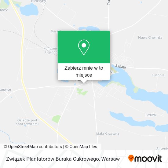 Mapa Związek Plantatorów Buraka Cukrowego