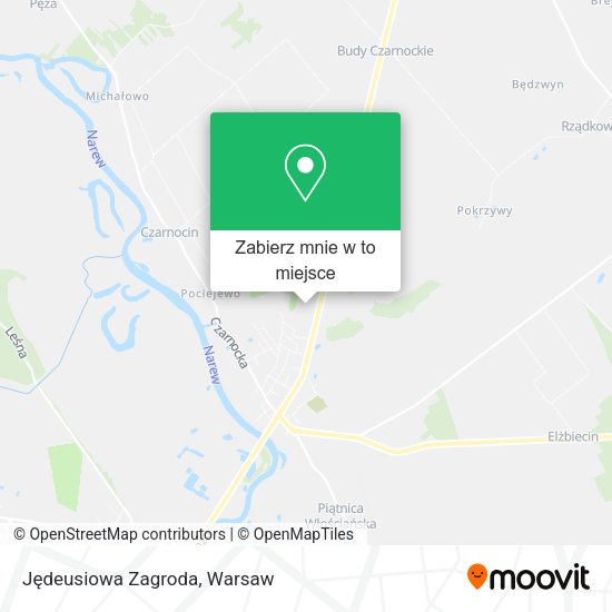 Mapa Jędeusiowa Zagroda