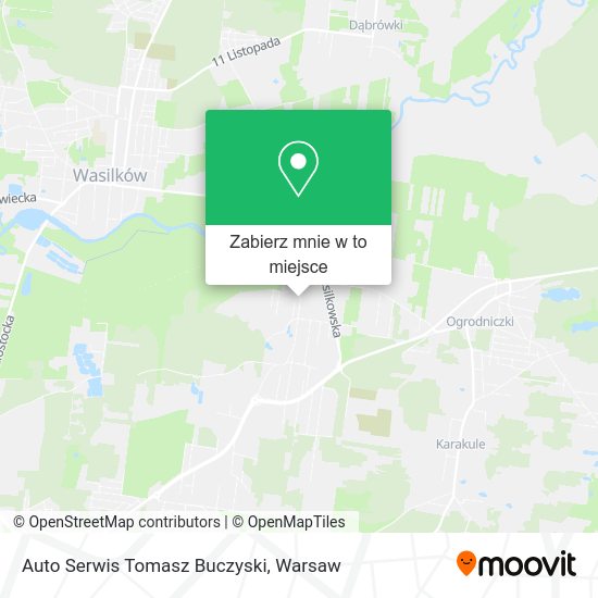 Mapa Auto Serwis Tomasz Buczyski