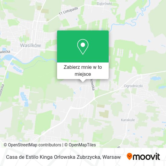 Mapa Casa de Estilo Kinga Orłowska Zubrzycka