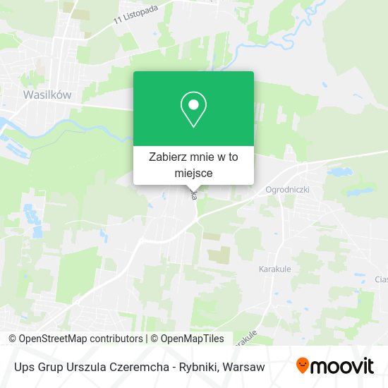 Mapa Ups Grup Urszula Czeremcha - Rybniki