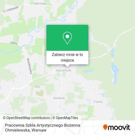 Mapa Pracownia Szkła Artystycznego Bożenna Chmielewska