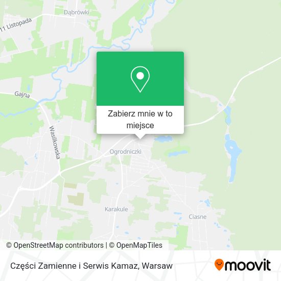 Mapa Części Zamienne i Serwis Kamaz