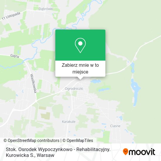 Mapa Stok. Osrodek Wypoczynkowo - Rehabilitacyjny. Kurowicka S.