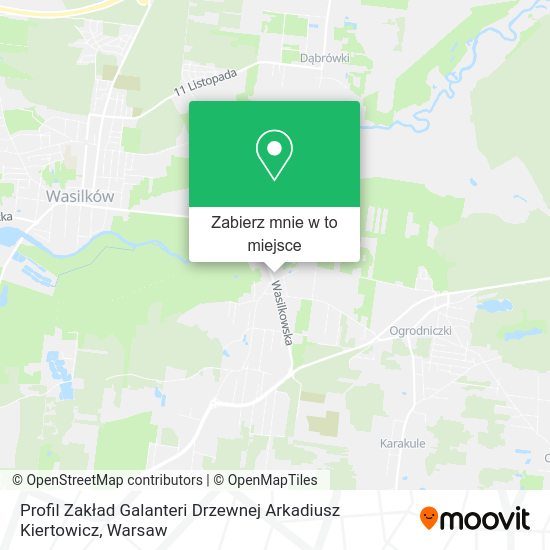 Mapa Profil Zakład Galanteri Drzewnej Arkadiusz Kiertowicz