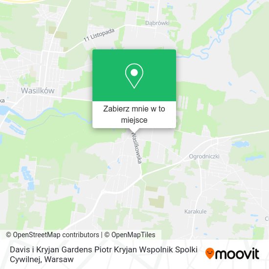 Mapa Davis i Kryjan Gardens Piotr Kryjan Wspolnik Spolki Cywilnej