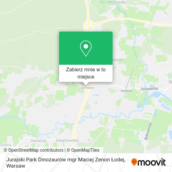 Mapa Jurajski Park Dinozaurów mgr Maciej Zenon Łodej