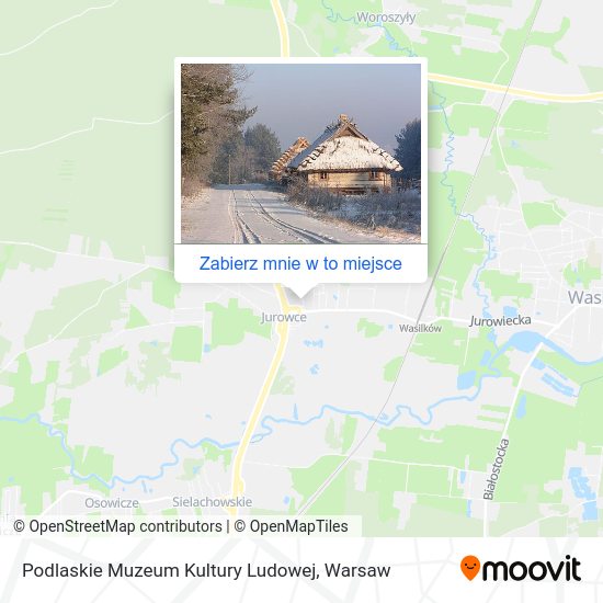 Mapa Podlaskie Muzeum Kultury Ludowej