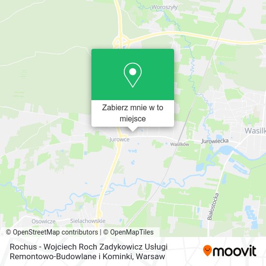 Mapa Rochus - Wojciech Roch Zadykowicz Usługi Remontowo-Budowlane i Kominki