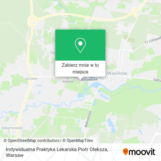 Mapa Indywidualna Praktyka Lekarska Piotr Oleksza