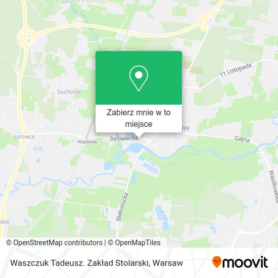 Mapa Waszczuk Tadeusz. Zakład Stolarski