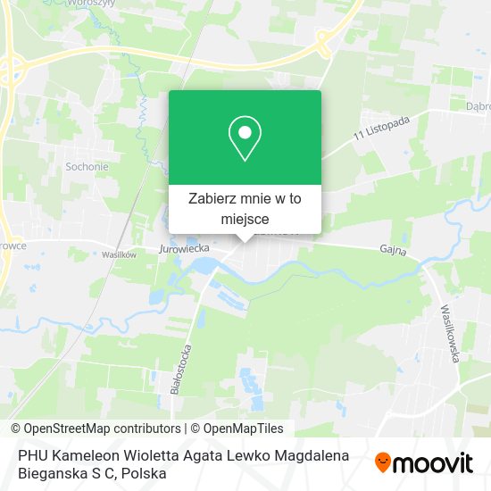 Mapa PHU Kameleon Wioletta Agata Lewko Magdalena Bieganska S C