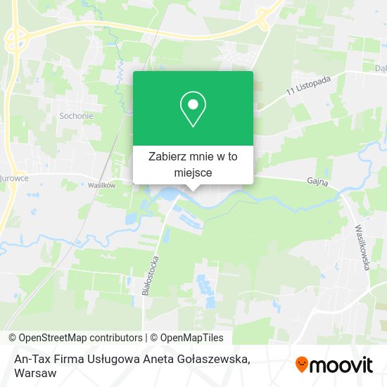 Mapa An-Tax Firma Usługowa Aneta Gołaszewska