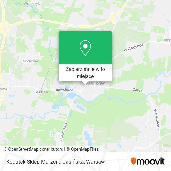 Mapa Kogutek Sklep Marzena Jasińska