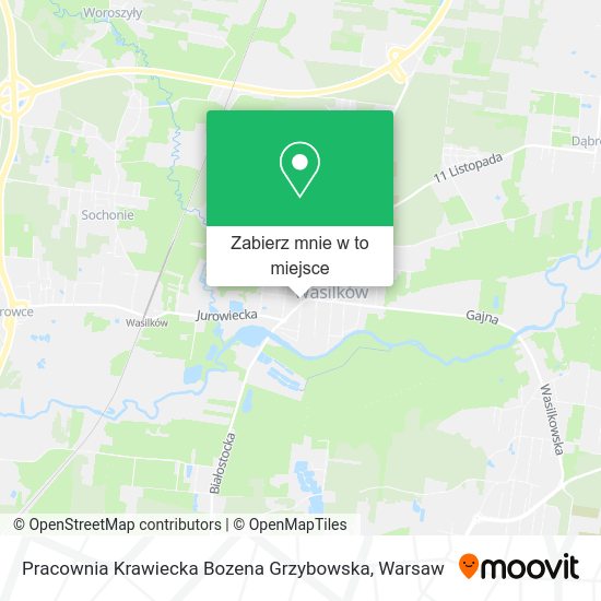 Mapa Pracownia Krawiecka Bozena Grzybowska