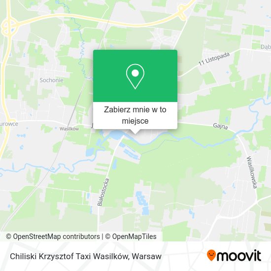 Mapa Chiliski Krzysztof Taxi Wasilków