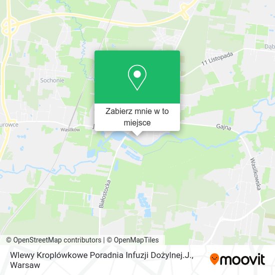 Mapa Wlewy Kroplówkowe Poradnia Infuzji Dożylnej.J.