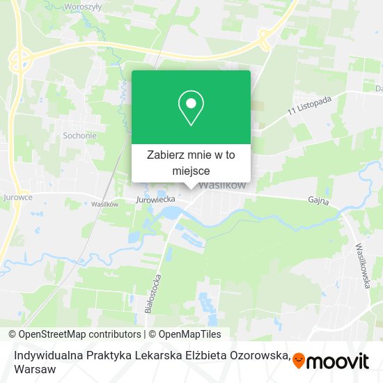 Mapa Indywidualna Praktyka Lekarska Elżbieta Ozorowska