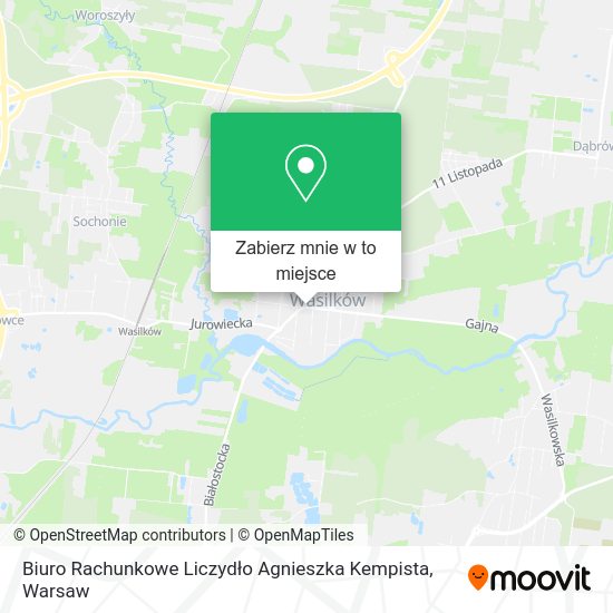 Mapa Biuro Rachunkowe Liczydło Agnieszka Kempista