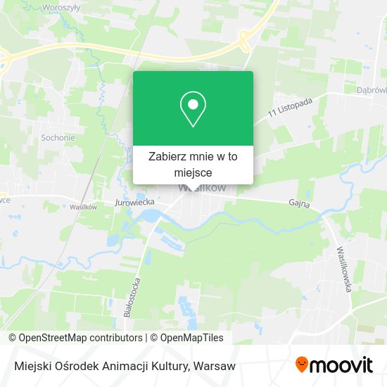 Mapa Miejski Ośrodek Animacji Kultury