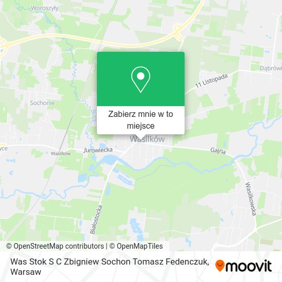 Mapa Was Stok S C Zbigniew Sochon Tomasz Fedenczuk