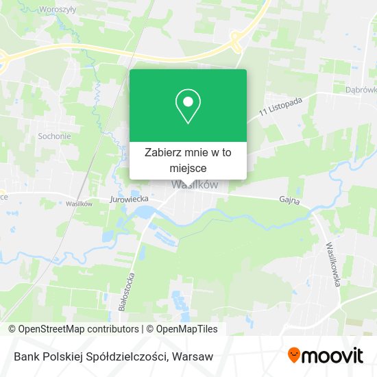 Mapa Bank Polskiej Spółdzielczości