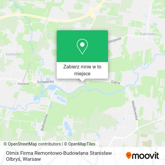 Mapa Olmix Firma Remontowo-Budowlana Stanisław Olbryś