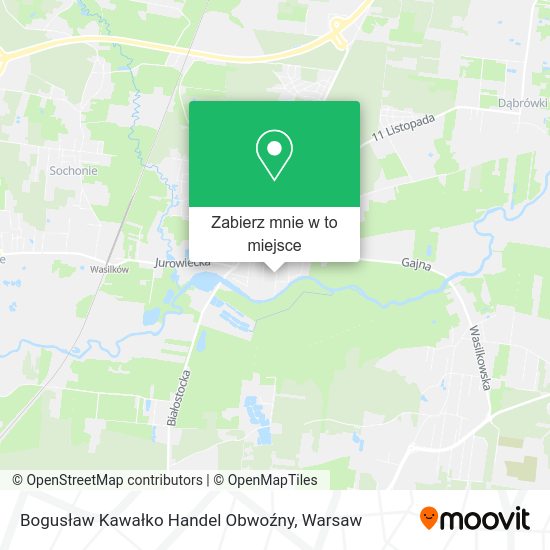 Mapa Bogusław Kawałko Handel Obwoźny