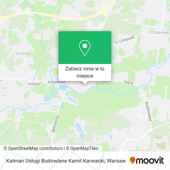 Mapa Kalman Usługi Budowlane Kamil Karwacki