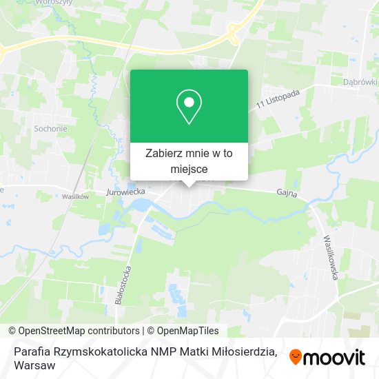 Mapa Parafia Rzymskokatolicka NMP Matki Miłosierdzia