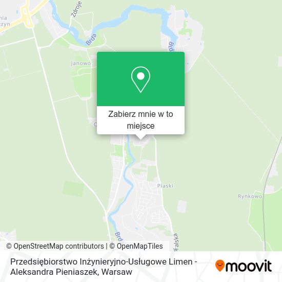 Mapa Przedsiębiorstwo Inżynieryjno-Usługowe Limen - Aleksandra Pieniaszek