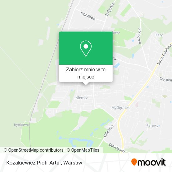 Mapa Kozakiewicz Piotr Artur