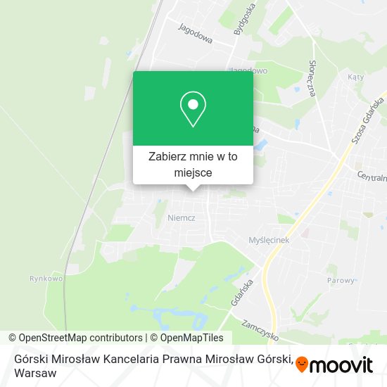 Mapa Górski Mirosław Kancelaria Prawna Mirosław Górski