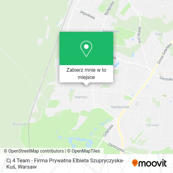 Mapa Cj 4 Team - Firma Prywatna Elbieta Szupryczyska-Kuś