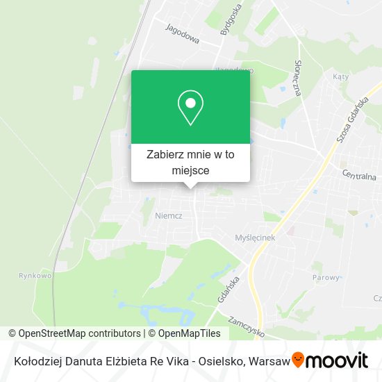 Mapa Kołodziej Danuta Elżbieta Re Vika - Osielsko