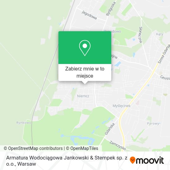 Mapa Armatura Wodociągowa Jankowski & Stempek sp. z o.o.