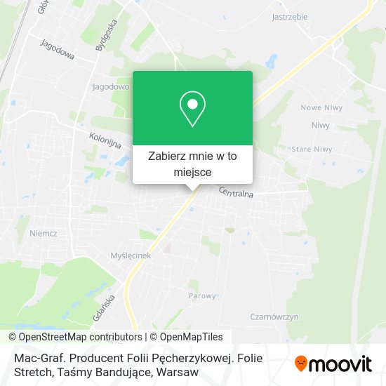 Mapa Mac-Graf. Producent Folii Pęcherzykowej. Folie Stretch, Taśmy Bandujące