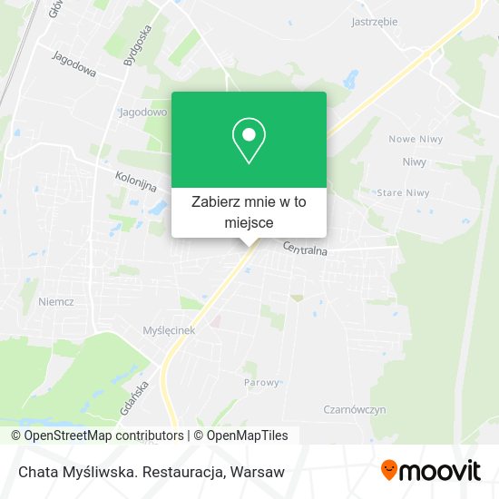 Mapa Chata Myśliwska. Restauracja