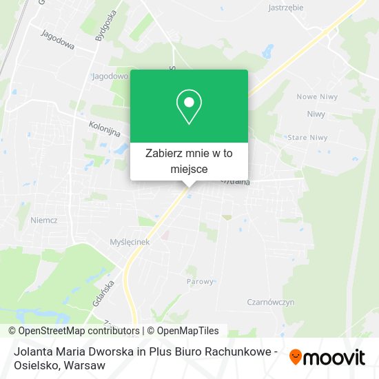 Mapa Jolanta Maria Dworska in Plus Biuro Rachunkowe - Osielsko