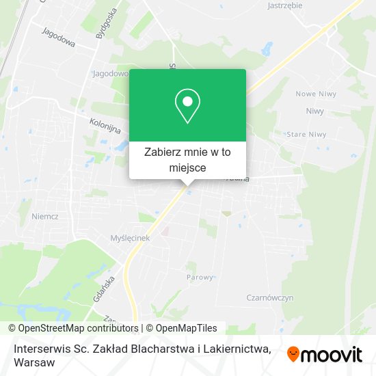 Mapa Interserwis Sc. Zakład Blacharstwa i Lakiernictwa
