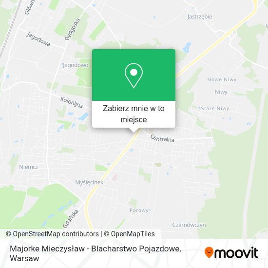 Mapa Majorke Mieczysław - Blacharstwo Pojazdowe