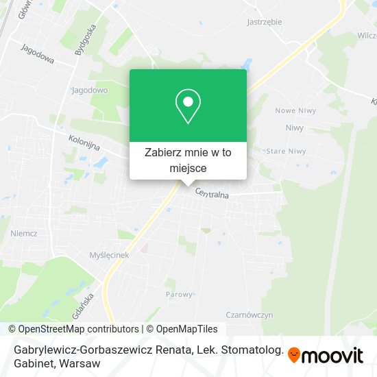 Mapa Gabrylewicz-Gorbaszewicz Renata, Lek. Stomatolog. Gabinet