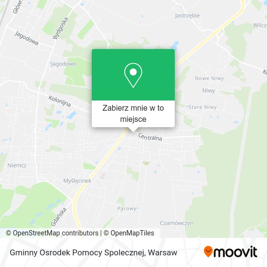 Mapa Gminny Osrodek Pomocy Spolecznej