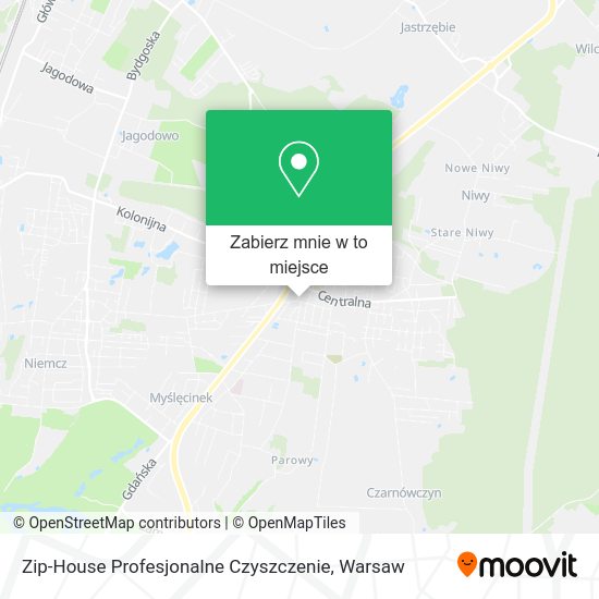 Mapa Zip-House Profesjonalne Czyszczenie