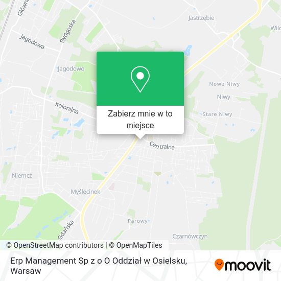 Mapa Erp Management Sp z o O Oddział w Osielsku