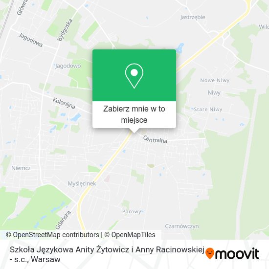 Mapa Szkoła Językowa Anity Żytowicz i Anny Racinowskiej - s.c.