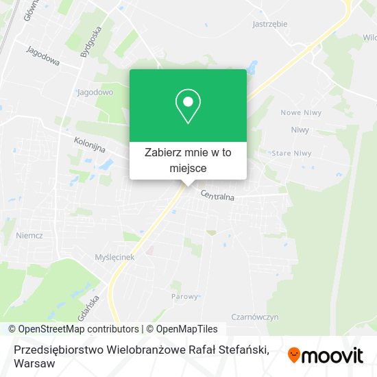 Mapa Przedsiębiorstwo Wielobranżowe Rafał Stefański