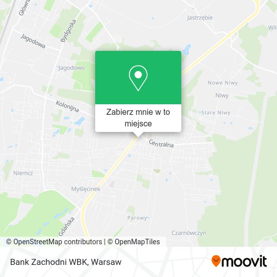 Mapa Bank Zachodni WBK