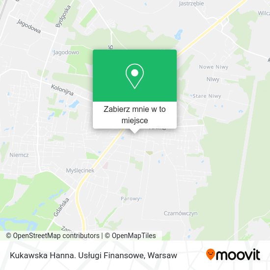 Mapa Kukawska Hanna. Usługi Finansowe