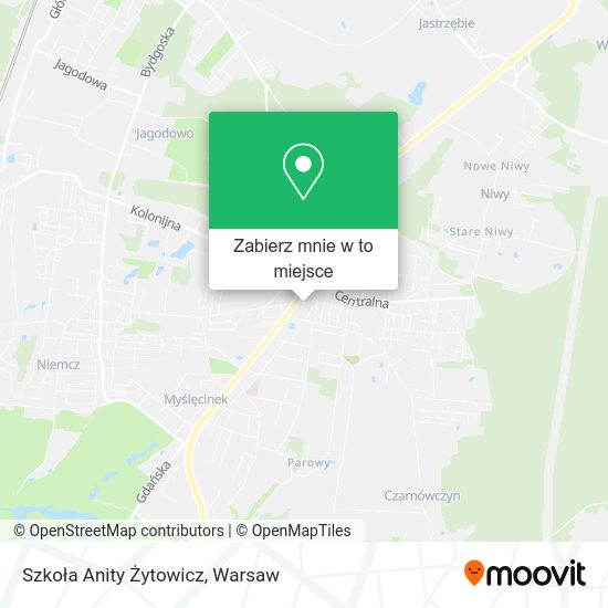 Mapa Szkoła Anity Żytowicz